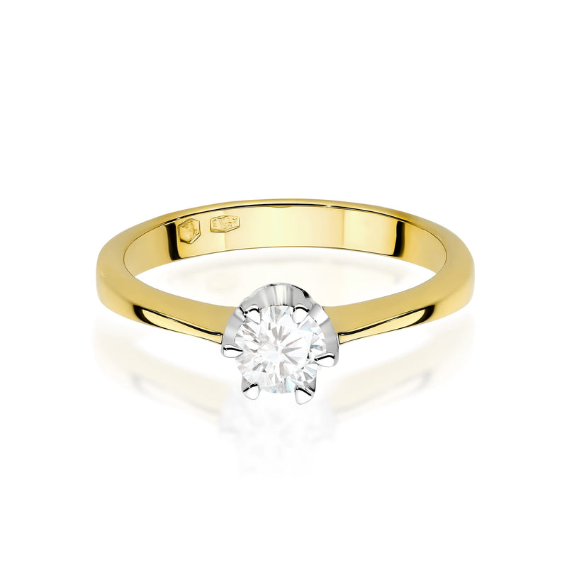 Inel Aur 9K cu Diamant Natural 0.30 ct, imaginea 2 din 8