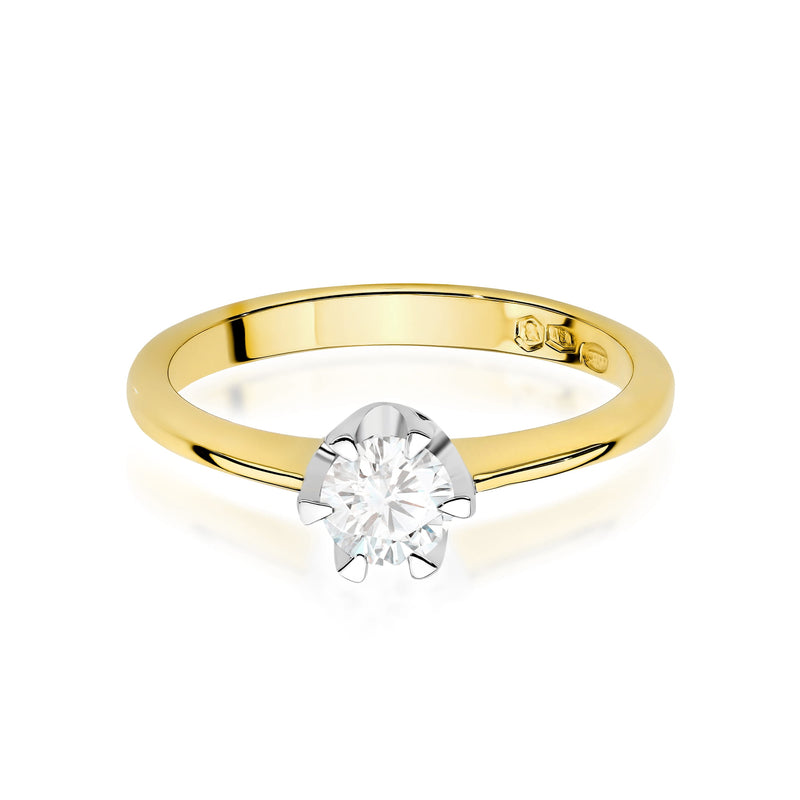Inel Aur 9K cu Diamant Natural 0.70 ct, imaginea 2 din 8