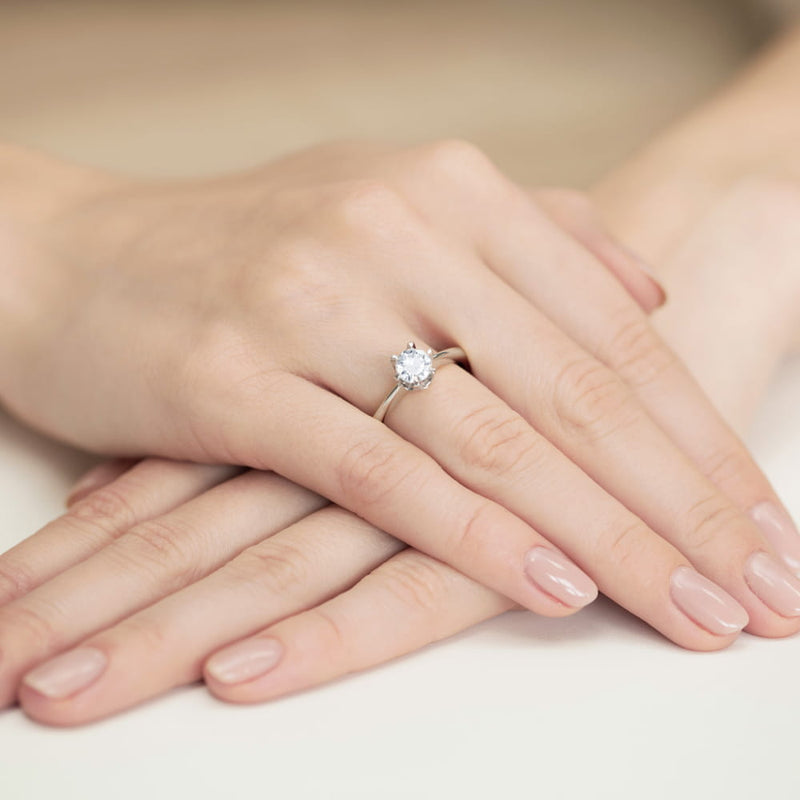 Inel Aur 9K cu Diamant Natural 0.70 ct, imaginea 8 din 8