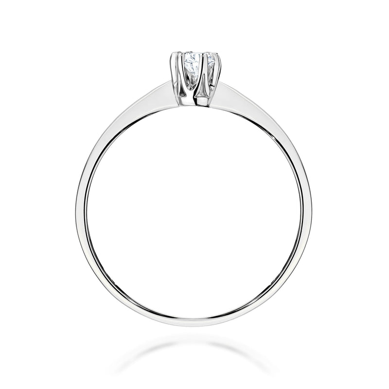 Inel Aur 9K cu Diamant Natural 0.10 ct, imaginea 7 din 8