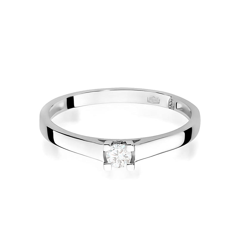 Inel Aur 9K cu Diamant Natural 0.08 ct, imaginea 6 din 8