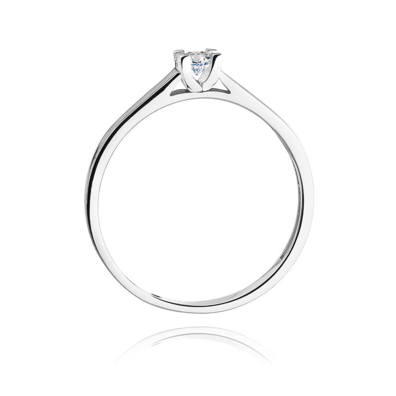 Inel Aur 9K cu Diamant Natural 0.08 ct, imaginea 7 din 8