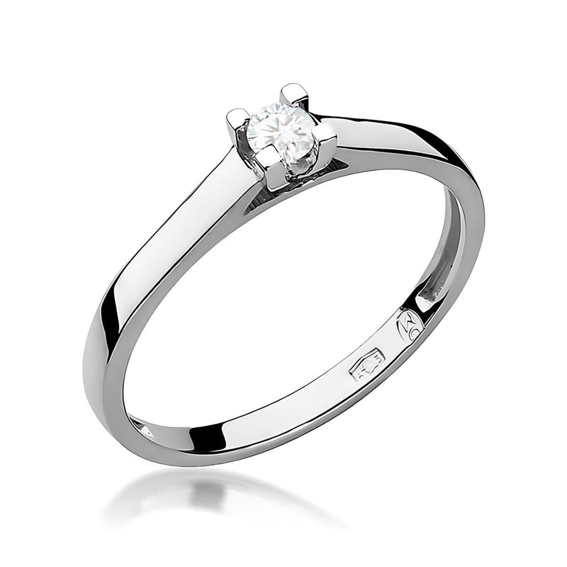 Inel Aur 9K cu Diamant Natural 0.10 ct, imaginea 5 din 8