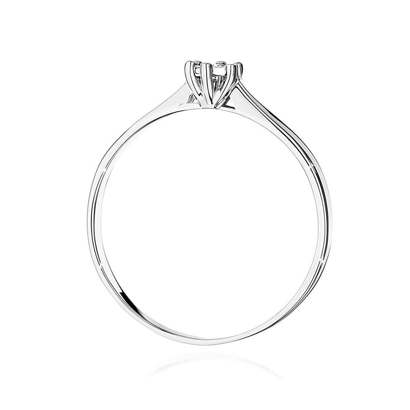 Inel Aur 9K cu Diamant Natural 0.01 ct, imaginea 6 din 6