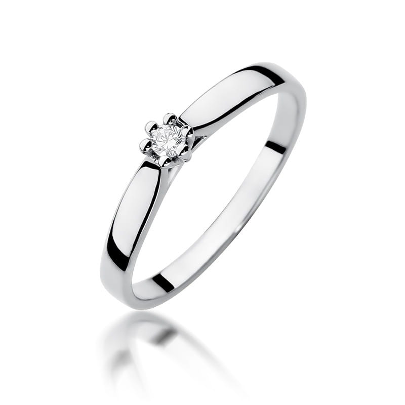 Inel Aur 9K cu Diamant Natural 0.04 ct, imaginea 5 din 7