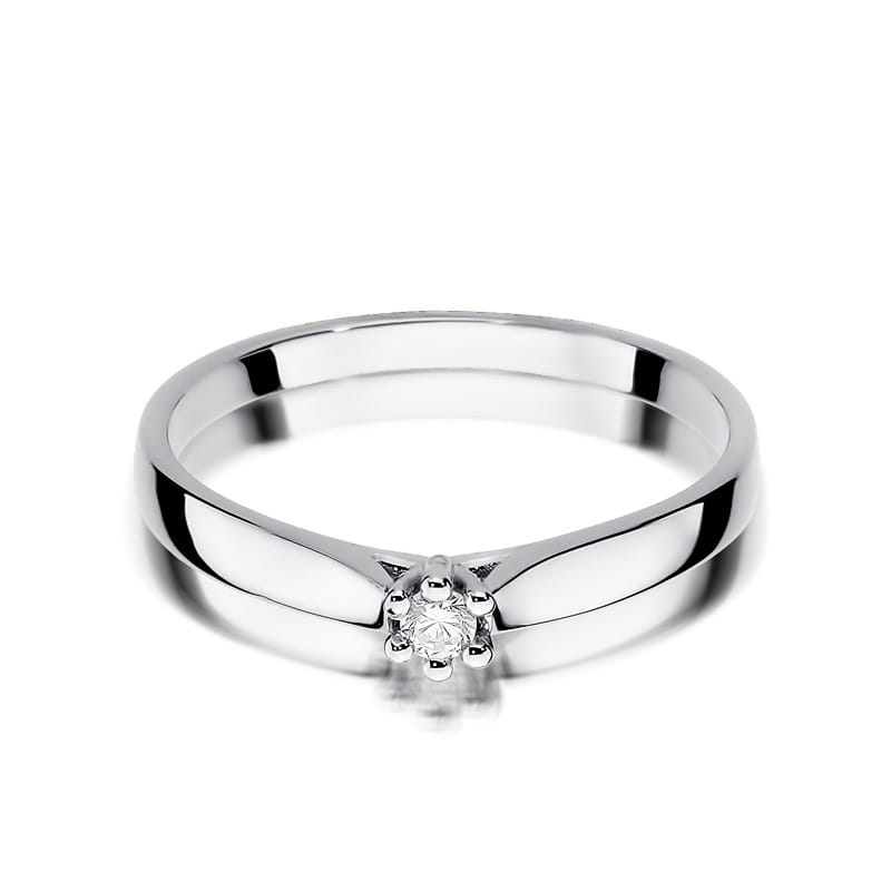 Inel Aur 9K cu Diamant Natural 0.04 ct, imaginea 6 din 7