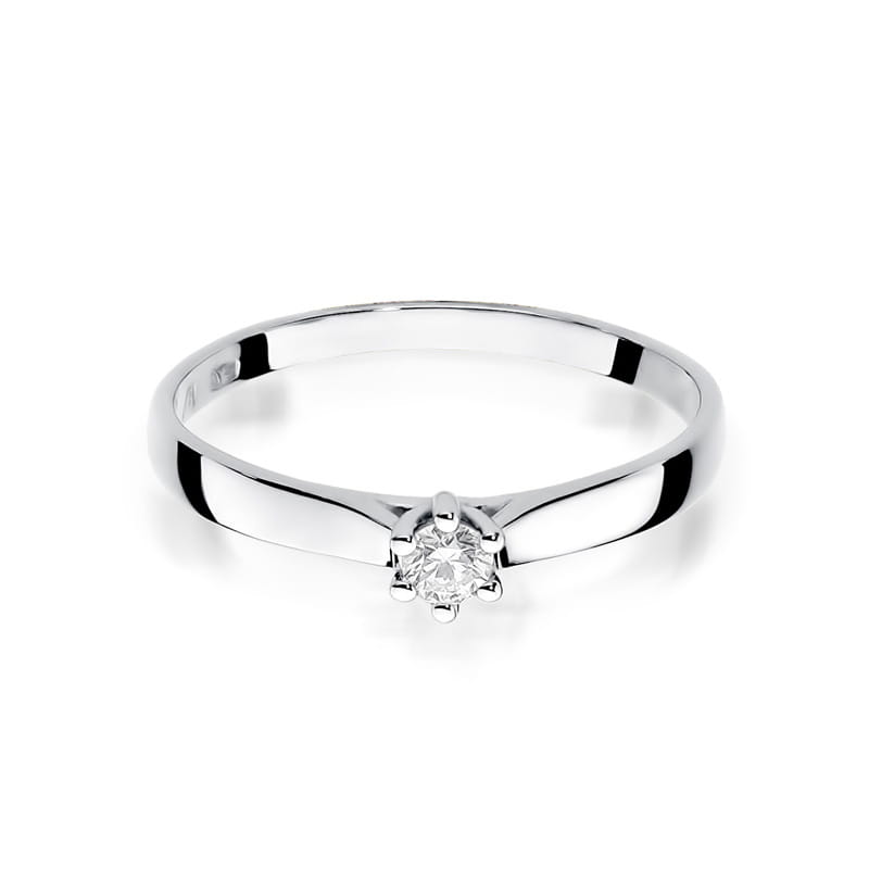 Inel Aur 9K cu Diamant Natural 0.10 ct, imaginea 6 din 7