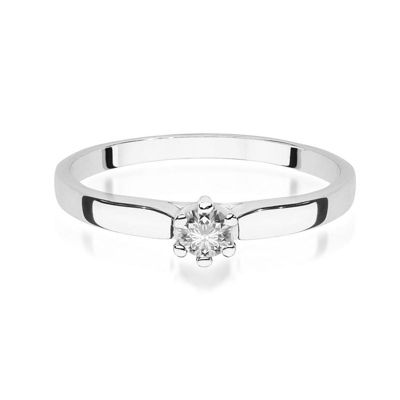 Inel Aur 9K cu Diamant Natural 0.15 ct, imaginea 6 din 8