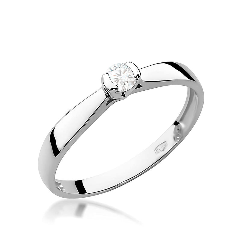 Inel Aur 9K cu Diamant Natural 0.10 ct, imaginea 4 din 7