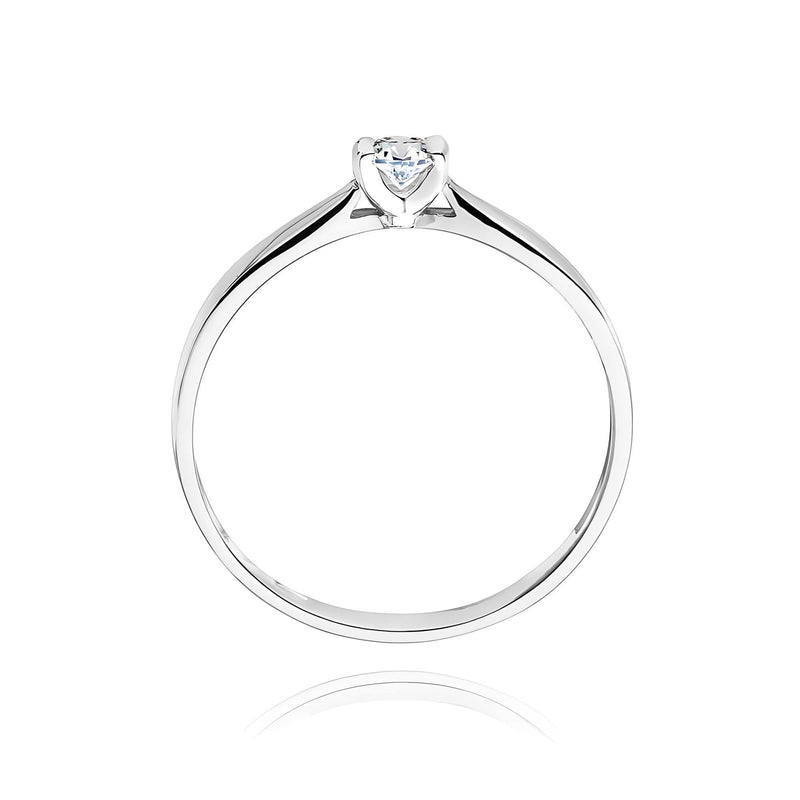 Inel Aur 9K cu Diamant Natural 0.10 ct, imaginea 6 din 7