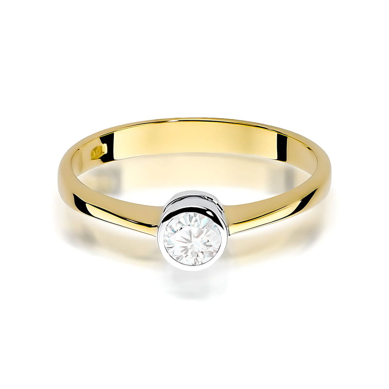 Inel Aur 9K cu Diamant Natural 0.30 ct, imaginea 2 din 8