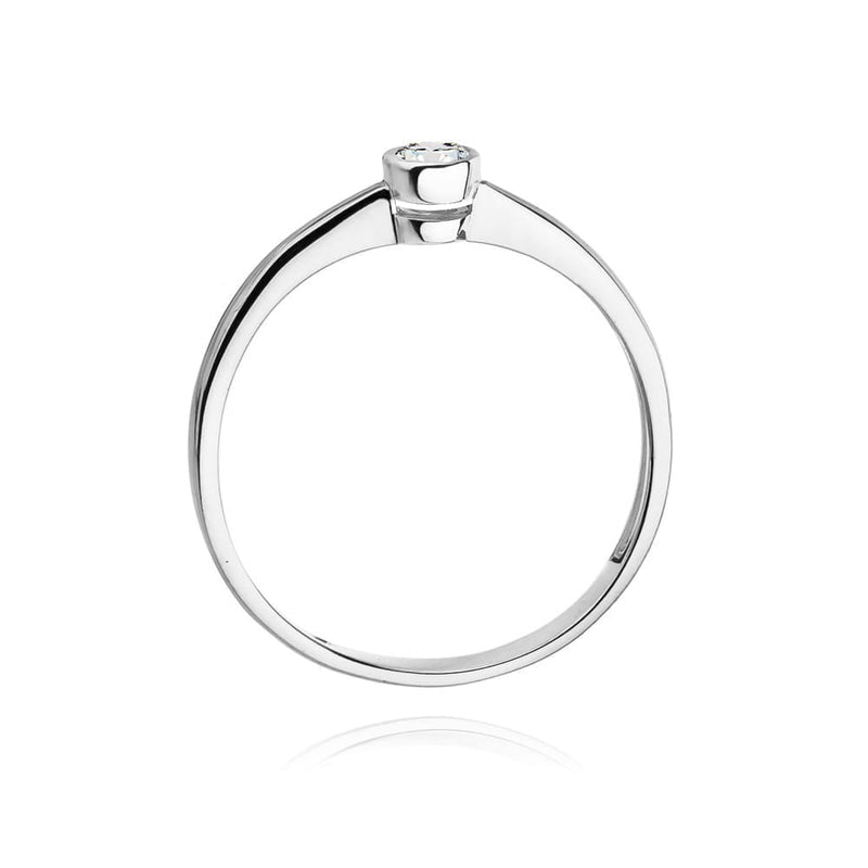 Inel Aur 9K cu Diamant Natural 0.10 ct, imaginea 7 din 8
