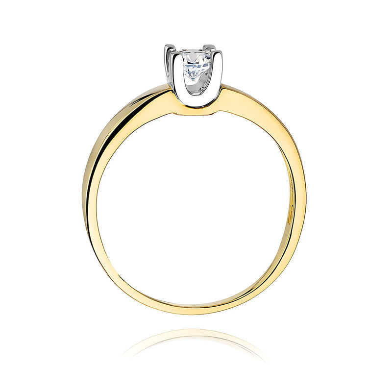 Inel Aur 9K cu Diamant Natural 0.25 ct, imaginea 3 din 8