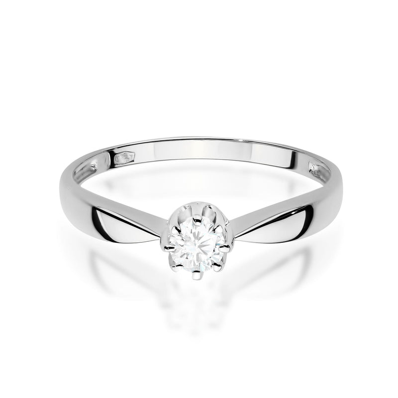 Inel Aur 9K cu Diamant Natural 0.15 ct, imaginea 5 din 6