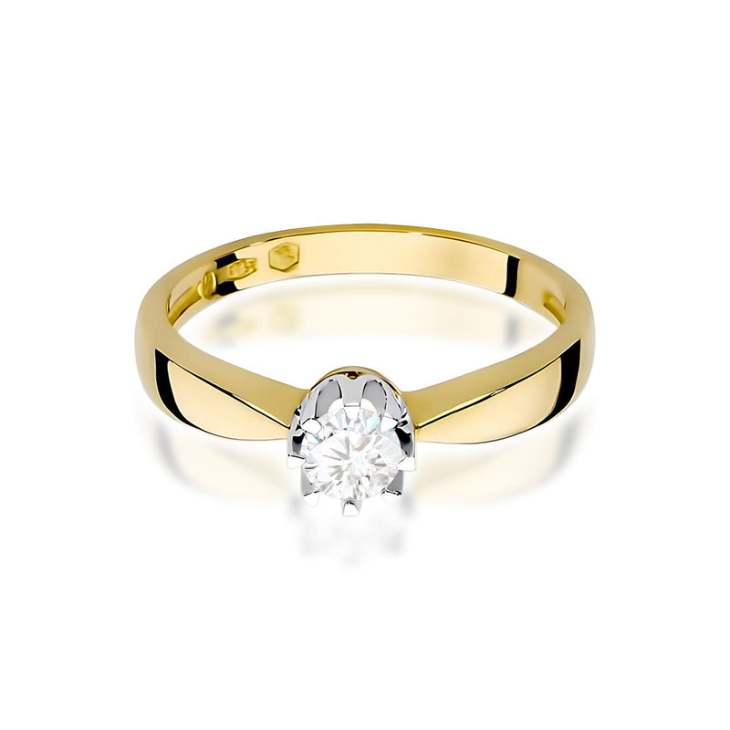 Inel Aur 9K cu Diamant Natural 0.25 ct, imaginea 2 din 5