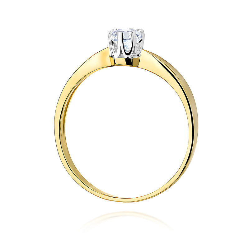 Inel Aur 9K cu Diamant Natural 0.25 ct, imaginea 3 din 5
