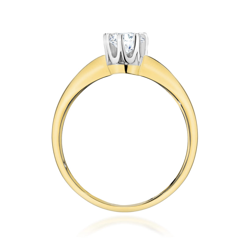 Inel Aur 9K cu Diamant Natural 0.30 ct, imaginea 3 din 6