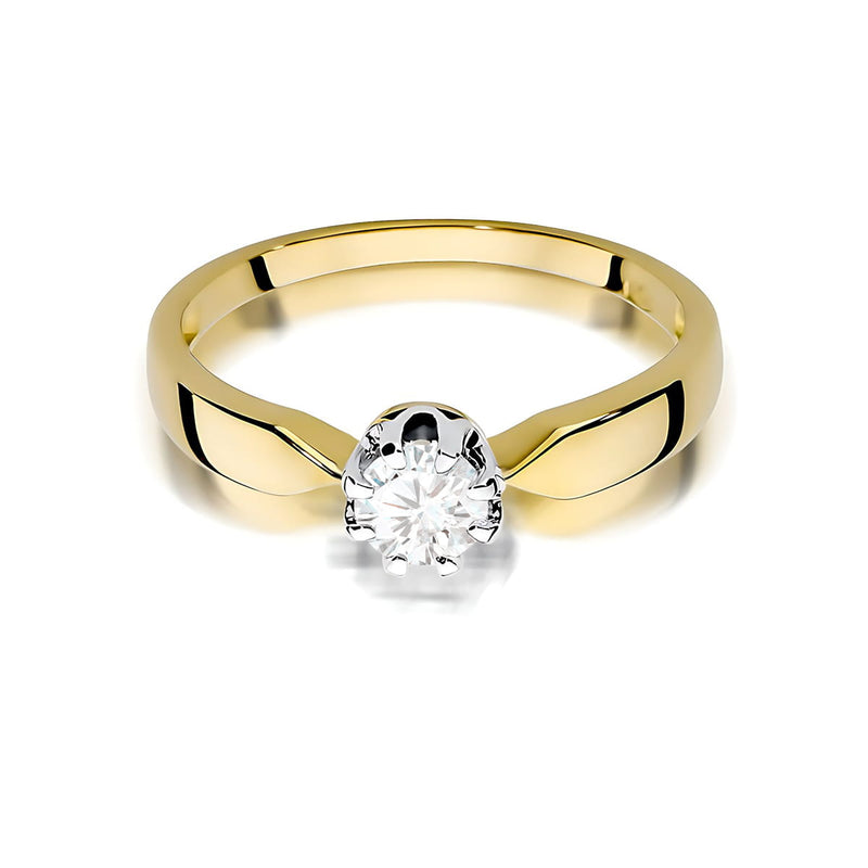 Inel Aur 9K cu Diamant Natural 0.40 ct, imaginea 2 din 6
