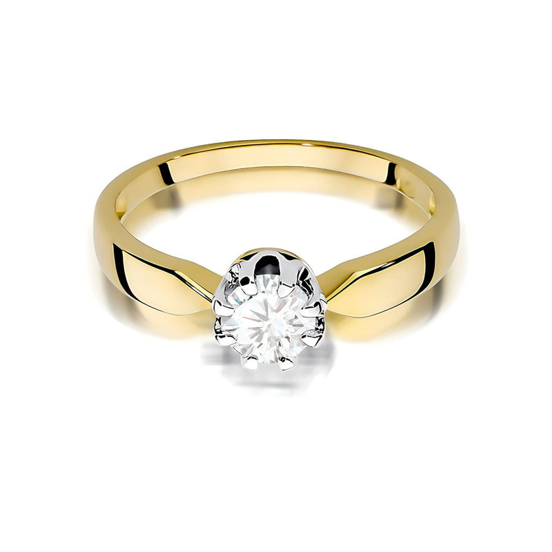 Inel Aur 9K cu Diamant Natural 0.50 ct, imaginea 2 din 6