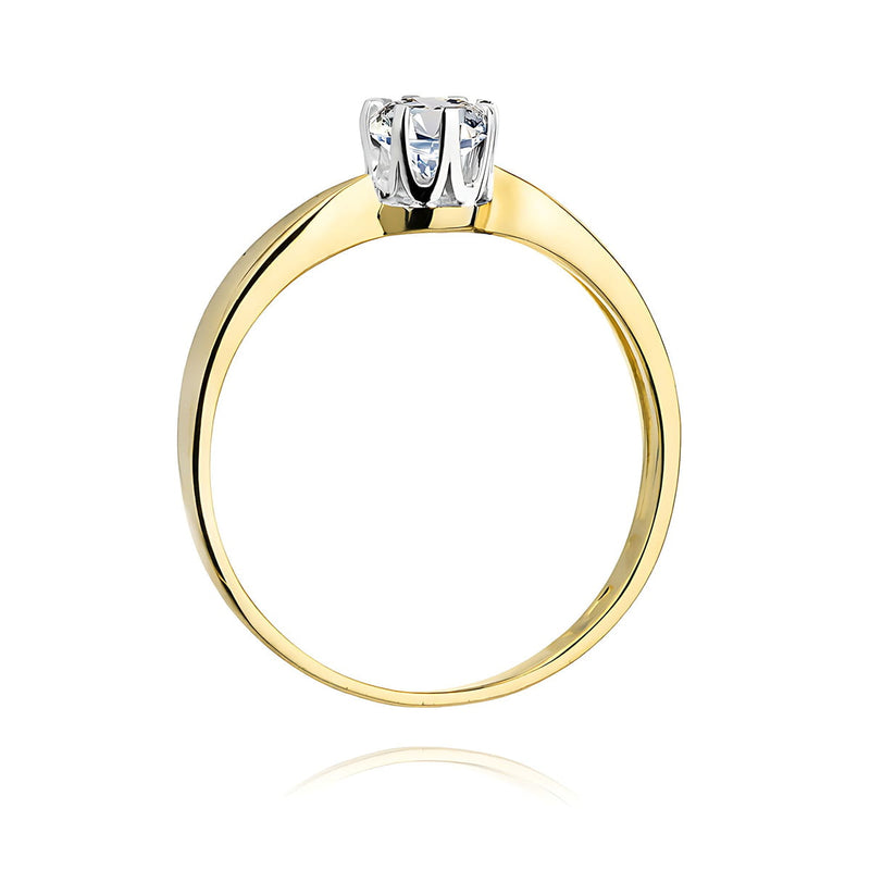 Inel Aur 9K cu Diamant Natural 0.50 ct, imaginea 3 din 6