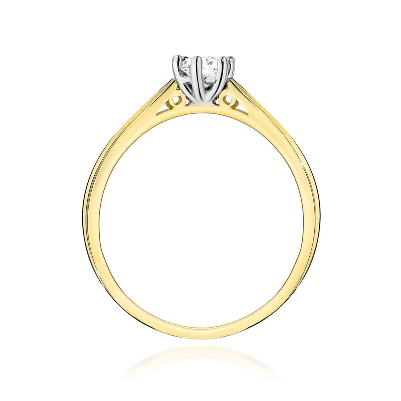 Inel Aur 9K cu Diamant Natural 0.30 ct, imaginea 3 din 7