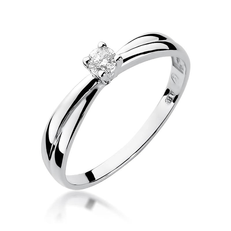 Inel Aur 9K cu Diamant Natural 0.10 ct, imaginea 4 din 6
