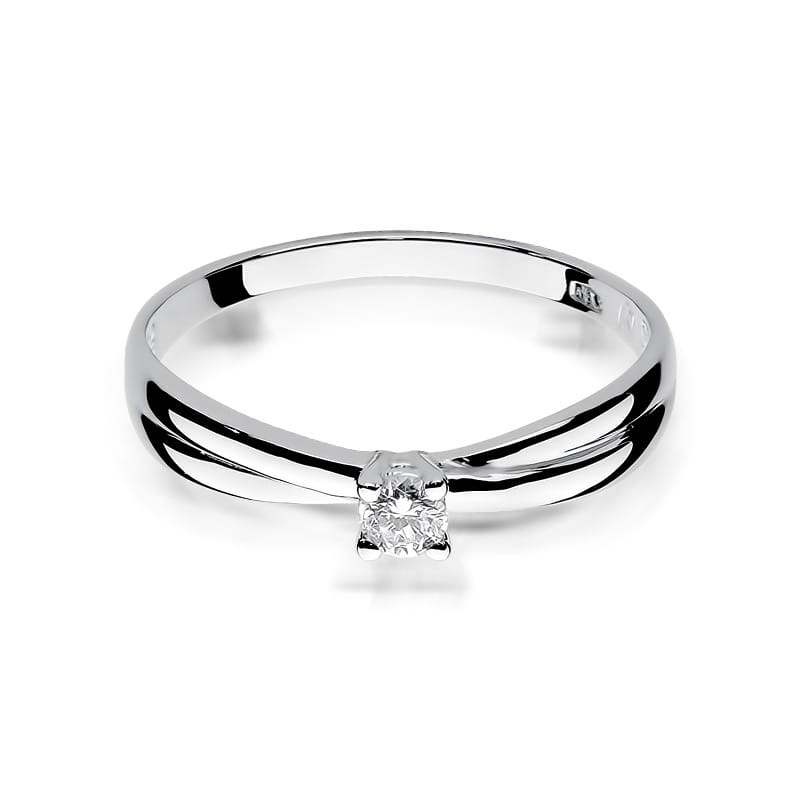 Inel Aur 9K cu Diamant Natural 0.10 ct, imaginea 5 din 6