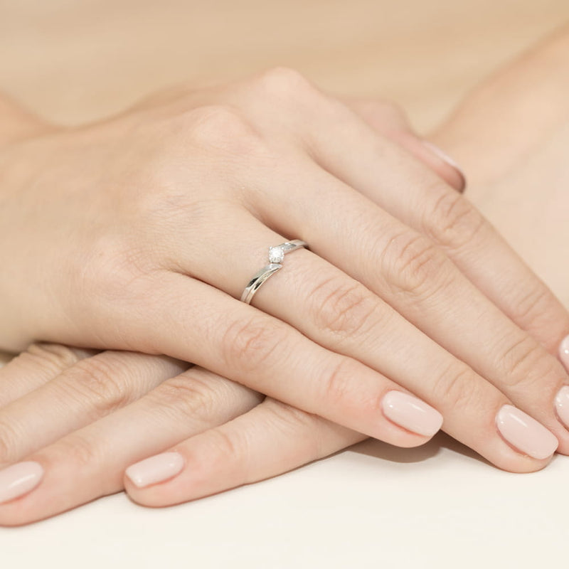Inel Aur 9K cu Diamant Natural 0.30 ct, imaginea 8 din 8