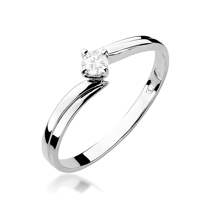 Inel Aur 9K cu Diamant Natural 0.08 ct, imaginea 5 din 8