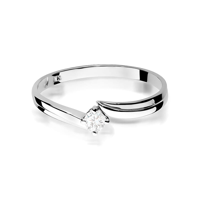 Inel Aur 9K cu Diamant Natural 0.10 ct, imaginea 6 din 8