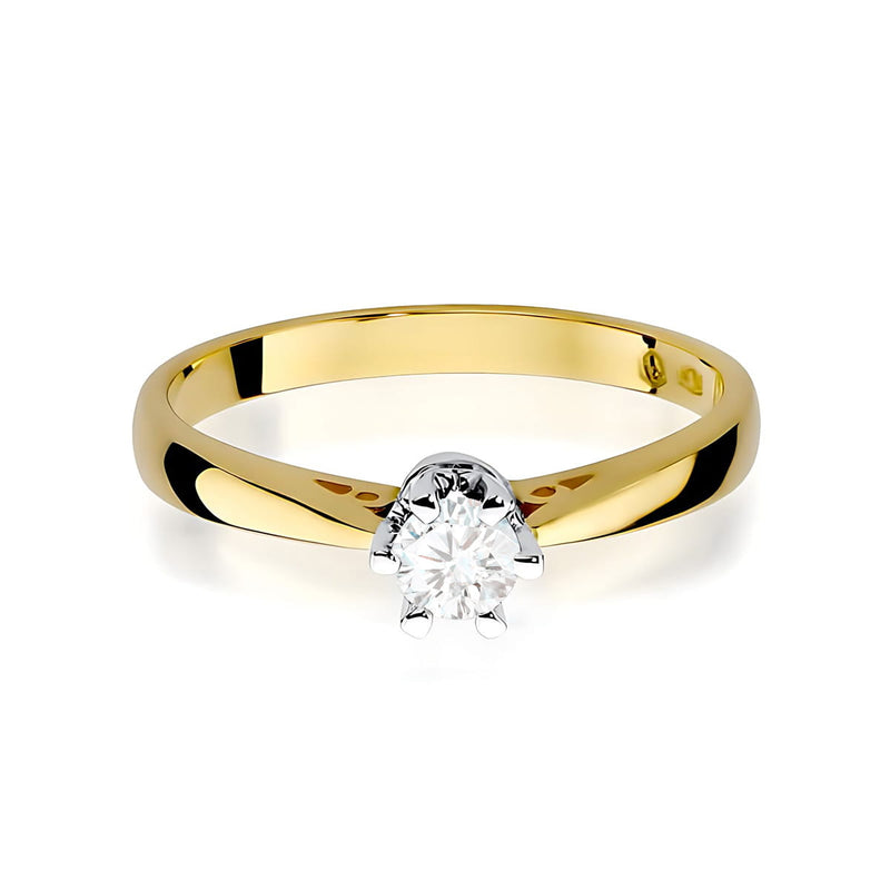 Inel Aur 9K cu Diamant Natural 0.25 ct, imaginea 2 din 8