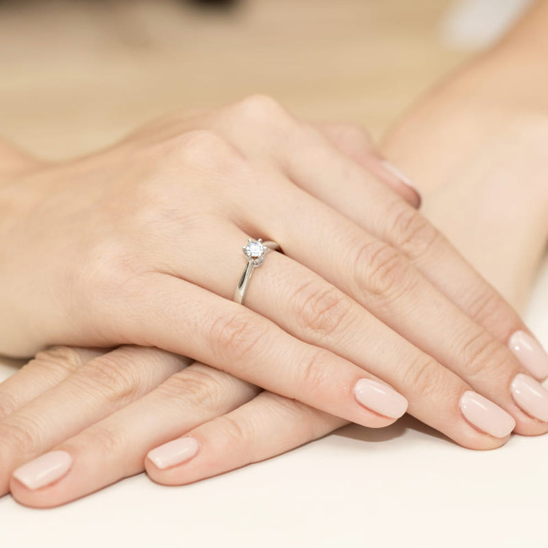 Inel Aur 9K cu Diamant Natural 0.25 ct, imaginea 8 din 8