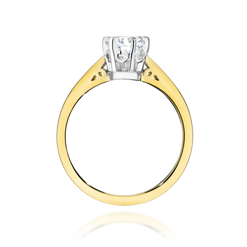 Inel Aur 9K cu Diamant Natural 1.00 ct, imaginea 3 din 9