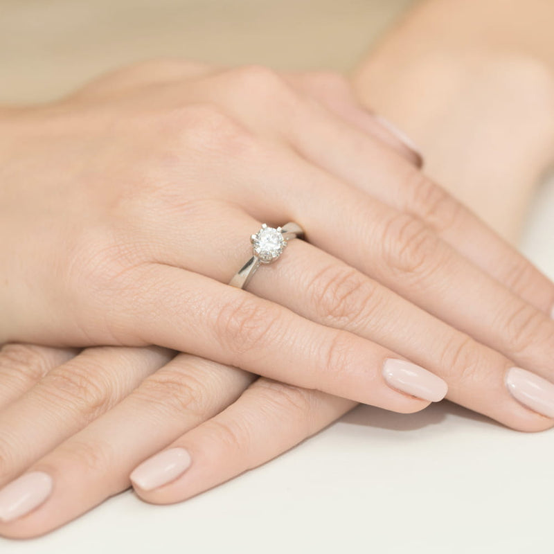 Inel Aur 9K cu Diamant Natural 1.00 ct, imaginea 9 din 9