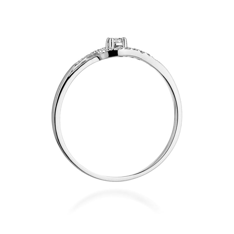Inel Aur 9K cu Diamante Naturale 0.11 ct, imaginea 7 din 8