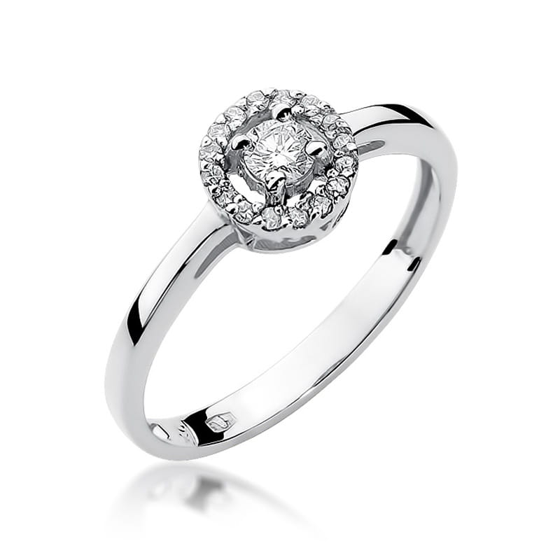 Inel Aur 9K cu Diamante Naturale 0.20 ct, imaginea 5 din 7