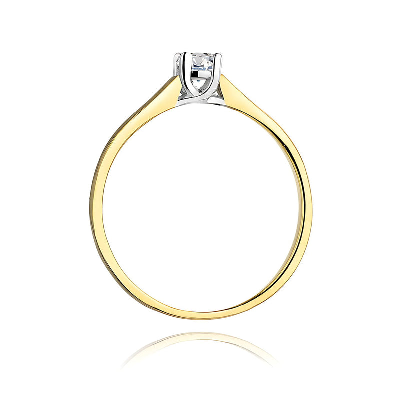 Inel Aur 9K cu Diamant Natural 0.20 ct, imaginea 3 din 12