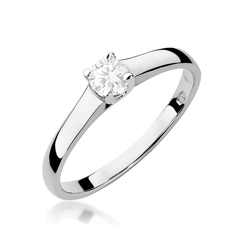 Inel Aur 9K cu Diamant Natural 0.20 ct, imaginea 9 din 12