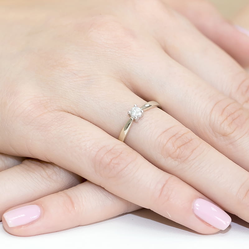 Inel Aur 9K cu Diamant Natural 0.20 ct, imaginea 8 din 8