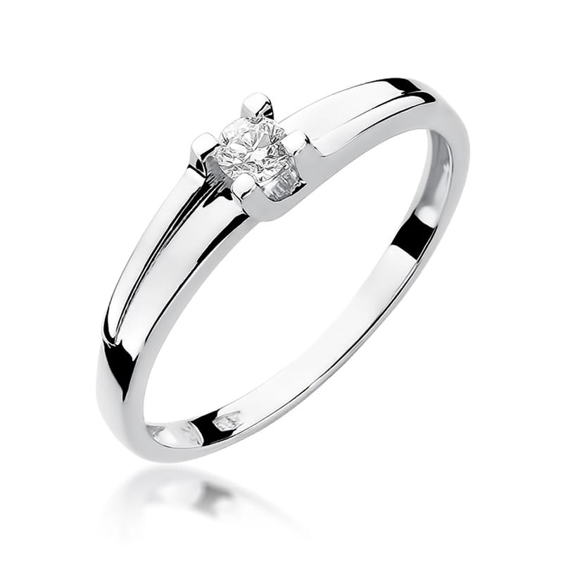 Inel Aur 9K cu Diamant Natural 0.12 ct, imaginea 5 din 8