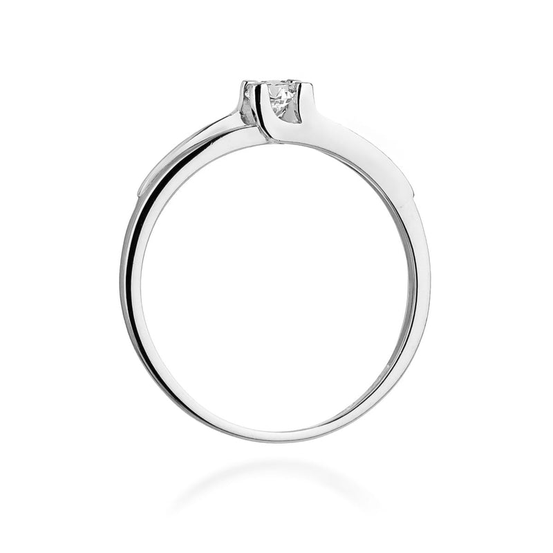 Inel Aur 9K cu Diamant Natural 0.12 ct, imaginea 7 din 8