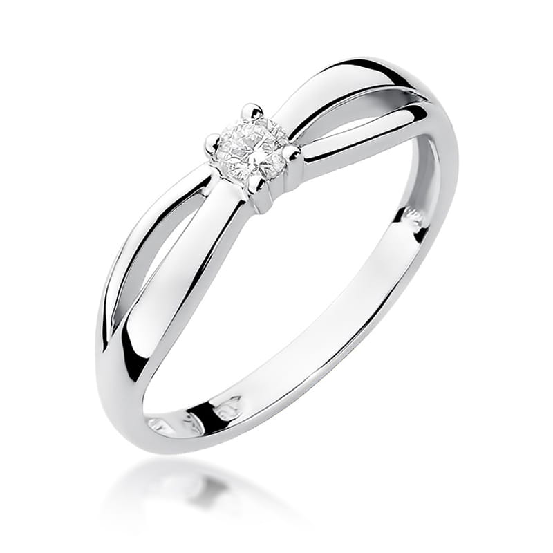 Inel Aur 9K cu Diamant Natural 0.10 ct, imaginea 5 din 8