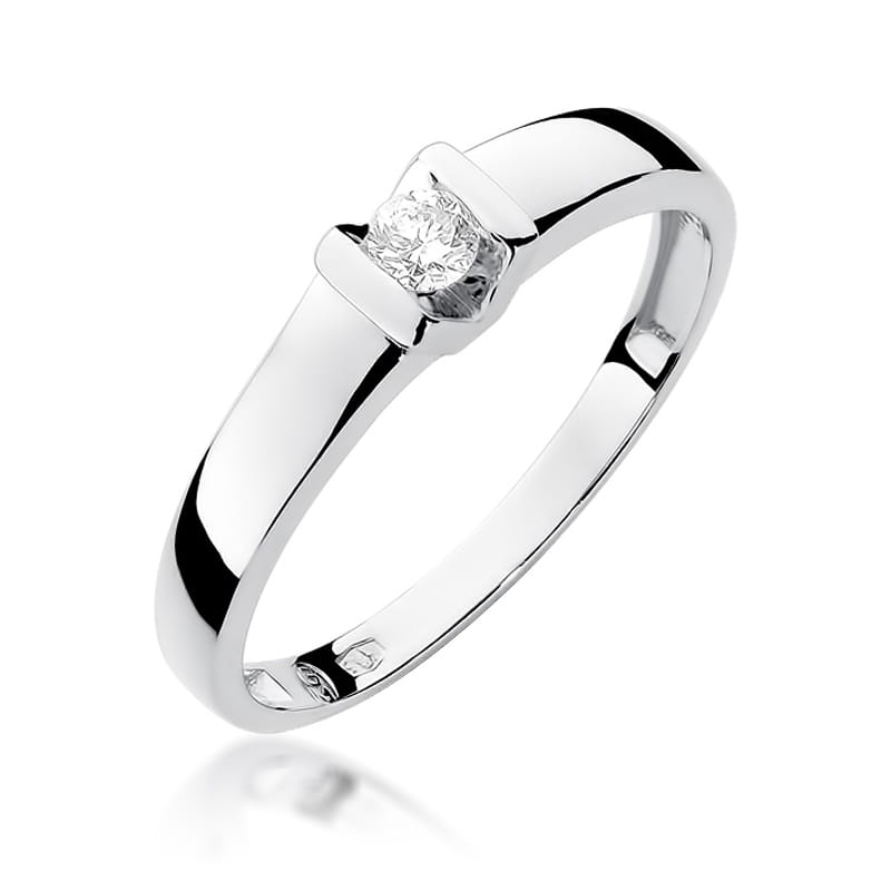 Inel Aur 9K cu Diamant Natural 0.10 ct, imaginea 5 din 8