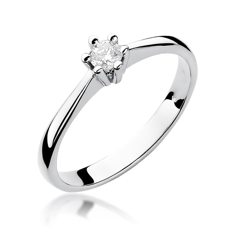 Inel Aur 9K cu Diamant Natural 0.15 ct, imaginea 5 din 7