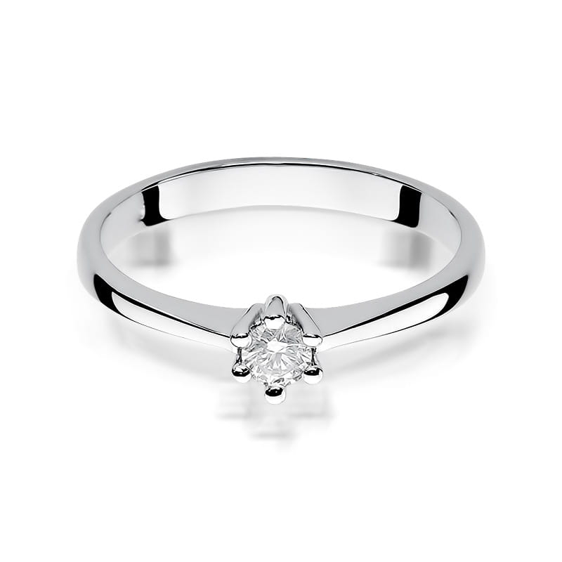 Inel Aur 9K cu Diamant Natural 0.15 ct, imaginea 6 din 7