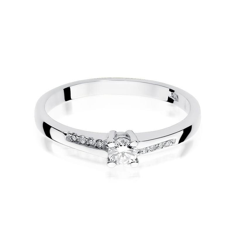 Inel Aur 9K cu Diamante Naturale 0.19 ct, imaginea 6 din 8