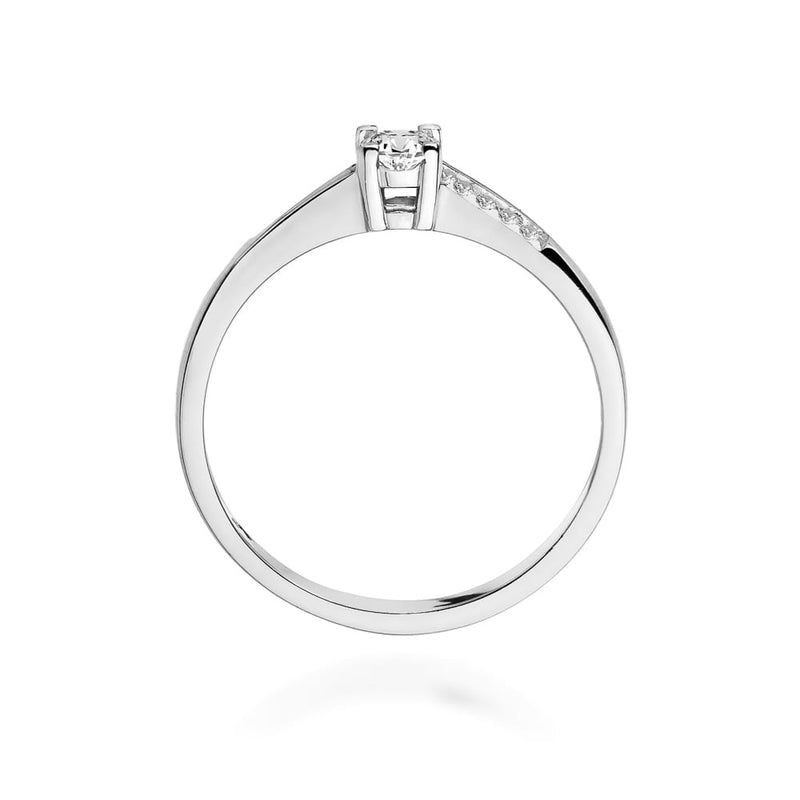 Inel Aur 9K cu Diamante Naturale 0.19 ct, imaginea 7 din 8