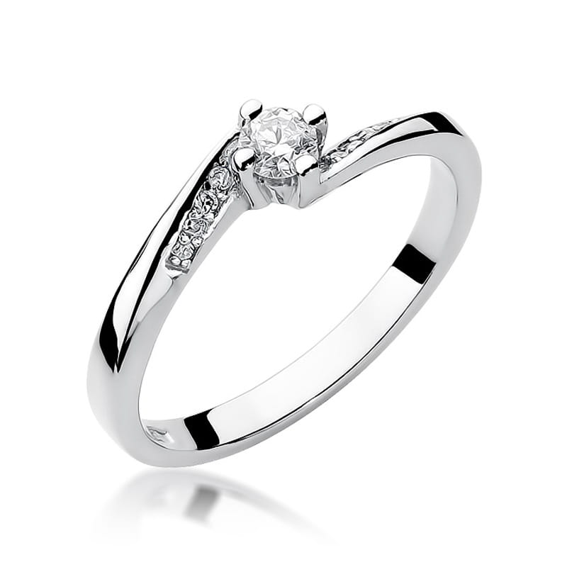 Inel Aur 9K cu Diamante Naturale 0.19 ct, imaginea 5 din 8