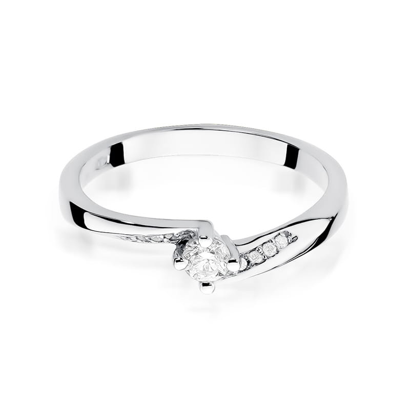 Inel Aur 9K cu Diamante Naturale 0.19 ct, imaginea 6 din 8