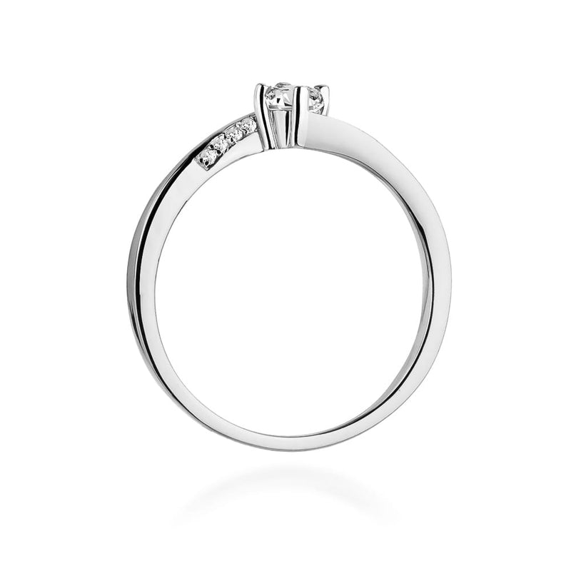 Inel Aur 9K cu Diamante Naturale 0.19 ct, imaginea 7 din 8